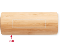 Trådløs bambushøyttaler 2x5W